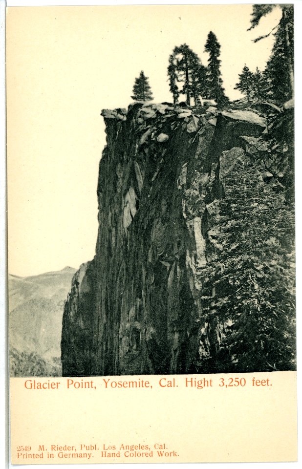 04933-Yosemite-1903-Glacier Point-Brück & Sohn Kunstverlag