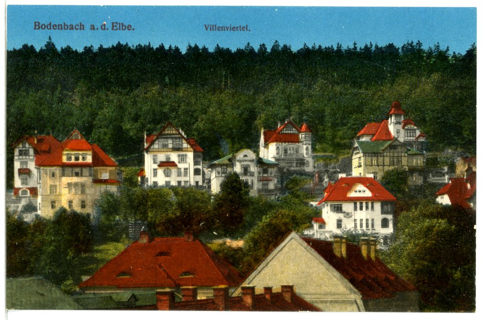 13482-Bodenbach-1911-Villenviertel-Brück & Sohn Kunstverlag