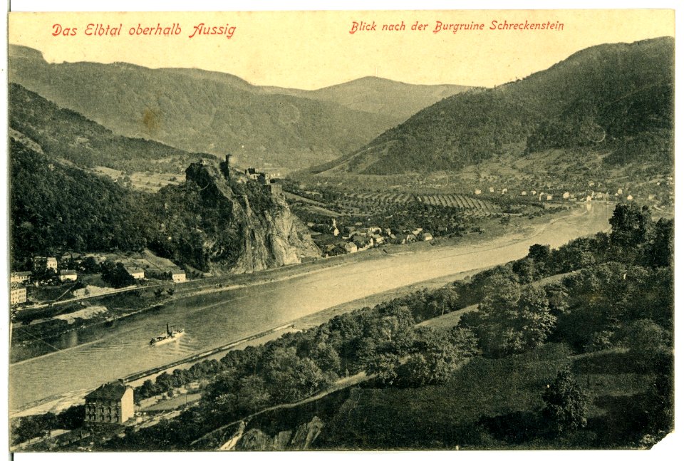 13652-Aussig-1911-Elbtal und Schreckenstein-Brück & Sohn Kunstverlag