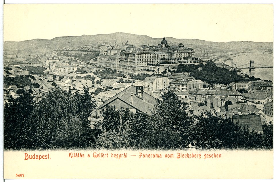 05467-Budapest-1904-Panorama vom Blocksberg gesehen-Brück & Sohn Kunstverlag