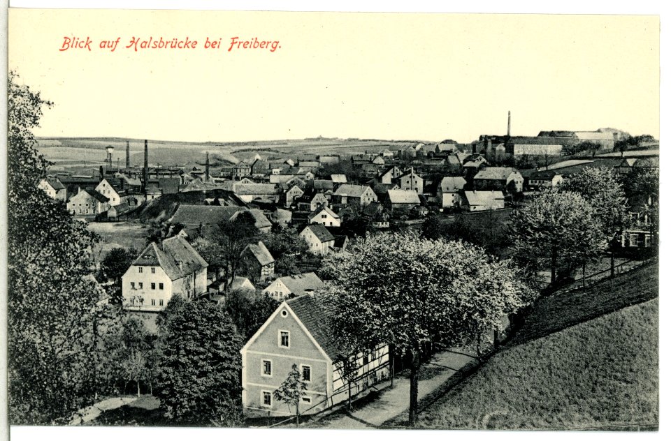 13517-Halsbrücke-1911-Blick auf Halsbrücke-Brück & Sohn Kunstverlag