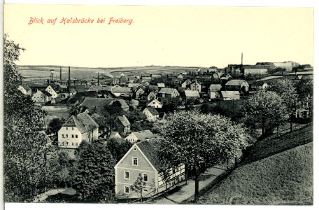 13517-Halsbrücke-1911-Blick auf Halsbrücke-Brück & Sohn Kunstverlag