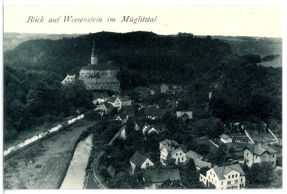 13617-Weesenstein-1911-Blick auf Weesenstein-Brück & Sohn Kunstverlag