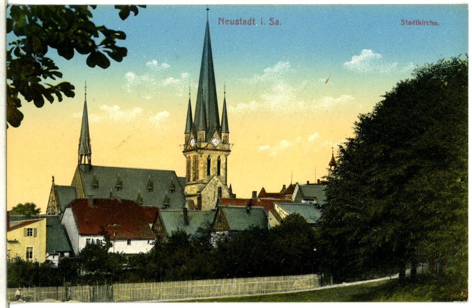 14155-Neustadt-1912-Stadtkirche-Brück & Sohn Kunstverlag