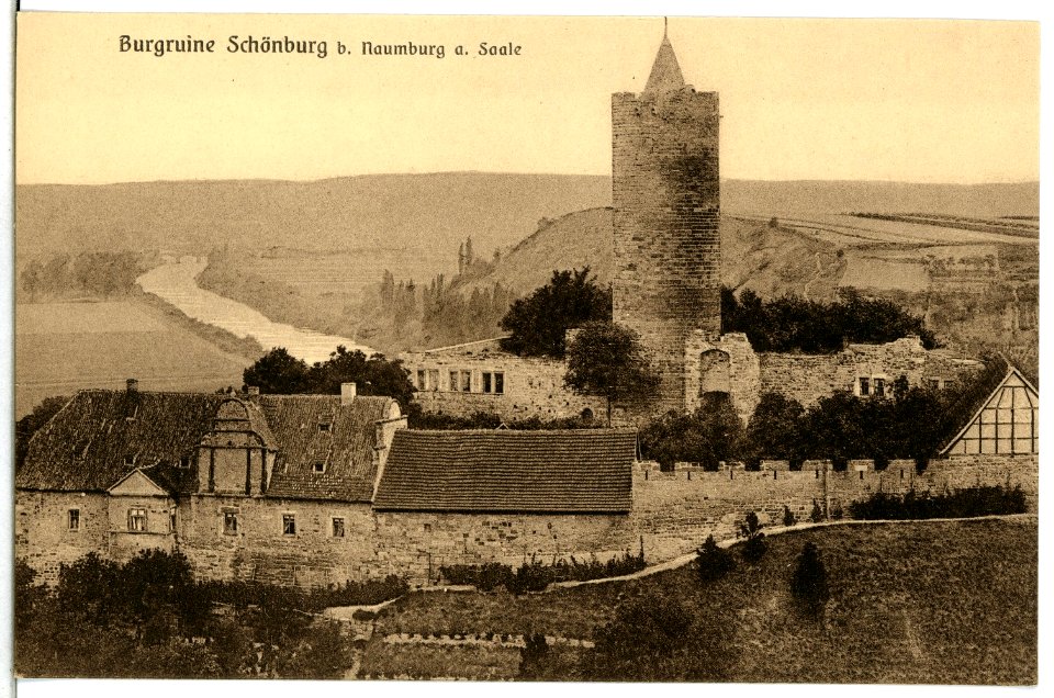 13987-Naumburg-1912-Schloßruine Schönburg-Brück & Sohn Kunstverlag