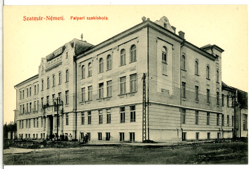 13458-Szatmar-Nemeti-1911-Faipari szakiskola-Brück & Sohn Kunstverlag