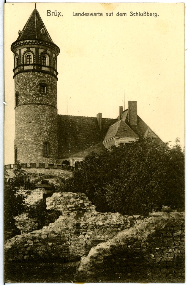 13869-Brüx-1912-Landeswarte auf dem Schloßberg-Brück & Sohn Kunstverlag