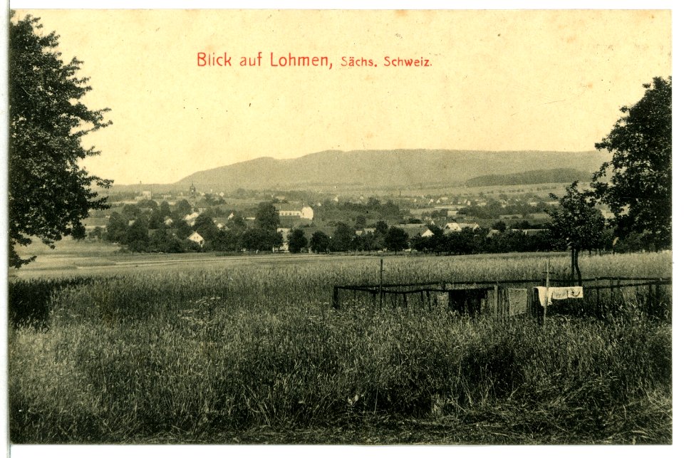 13543-Lohmen-1911-Blick auf Lohmen-Brück & Sohn Kunstverlag