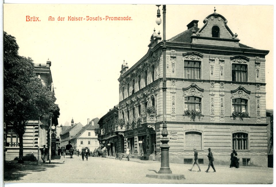 13882-Brüx-1912-Kaiser-Josef-Promenade-Brück & Sohn Kunstverlag