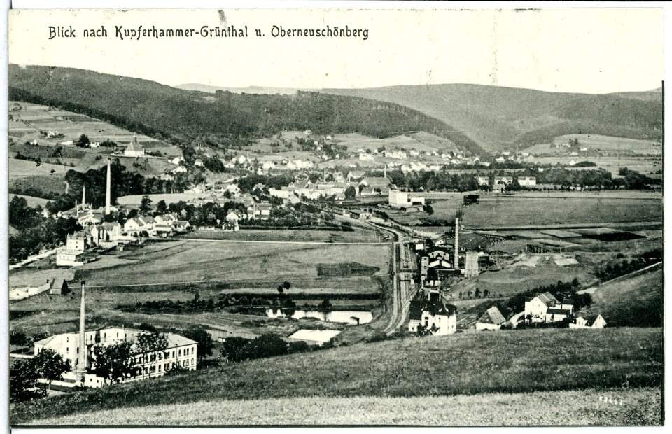 13896-Oberneuschönberg-1912-und Kupferhammer Grüntal-Brück & Sohn Kunstverlag