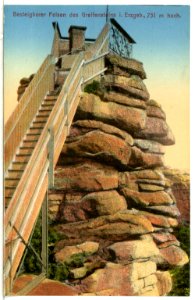 13667-Greifenstein-1911-Besteigbarer Felsen des Greifensteins-Brück & Sohn Kunstverlag