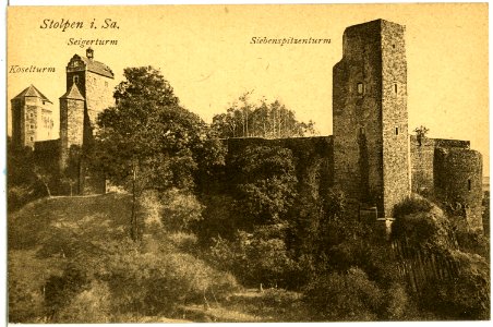 14132-Stolpen-1912-Burg- und Schloßtürme-Brück & Sohn Kunstverlag