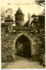 13870-Brüx-1912-Landeswarte Eingang-Brück & Sohn Kunstverlag photo