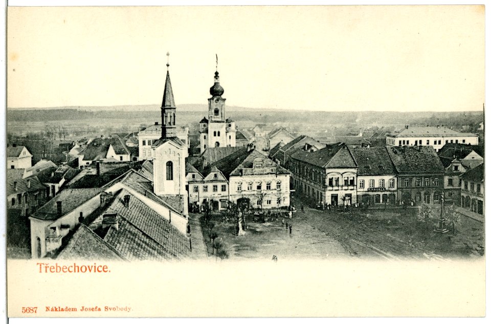 05687-Trebechovice-1905-Blick auf die Stadt-Brück & Sohn Kunstverlag