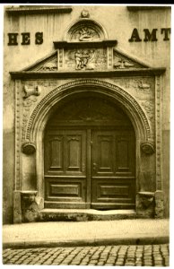 13865-Weißenfels-1912-Portal des Amtsgerichtes-Brück & Sohn Kunstverlag