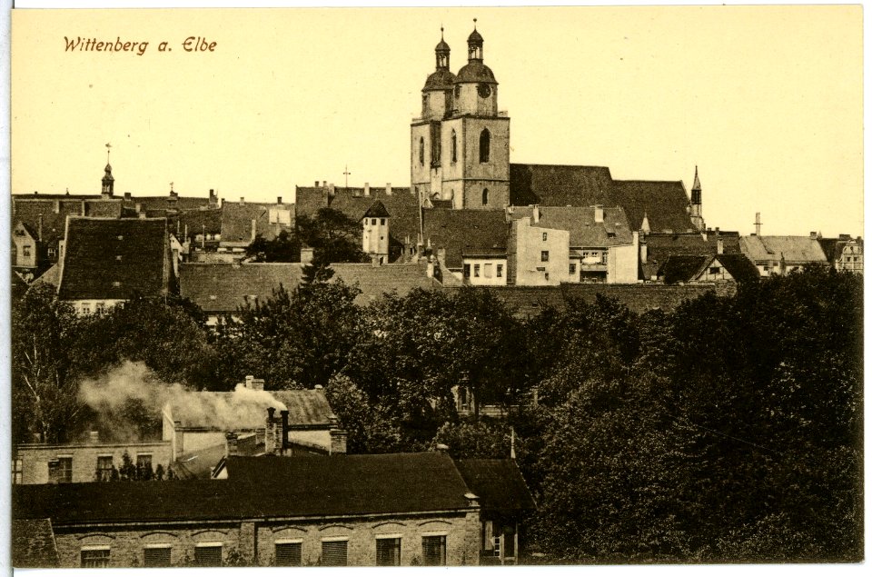 13989-Wittenberg-1912-Blick auf Wittenberg-Brück & Sohn Kunstverlag