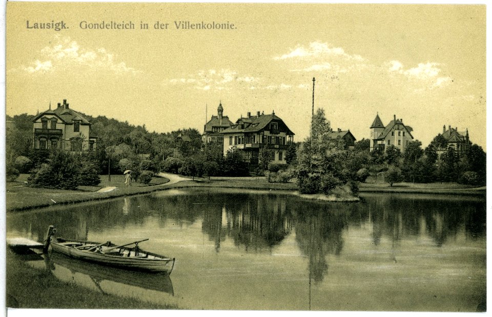 13992-Lausigk-1912-Gondelteich in der Villenkolonie-Brück & Sohn Kunstverlag