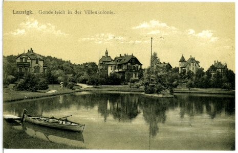 13992-Lausigk-1912-Gondelteich in der Villenkolonie-Brück & Sohn Kunstverlag