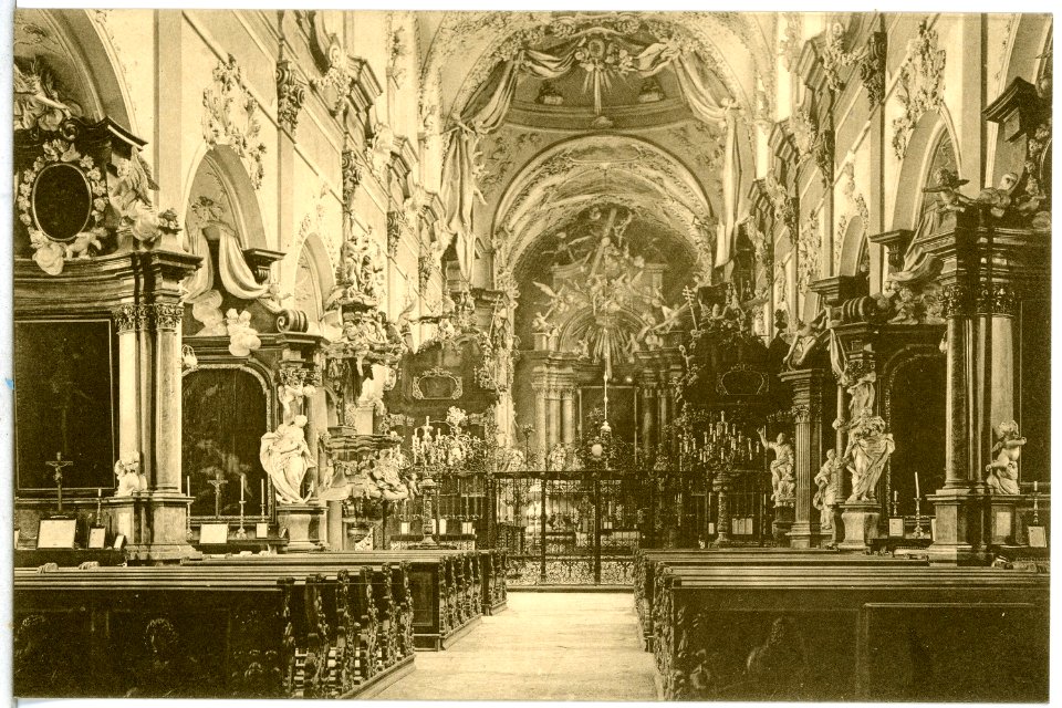 14376-Ossegg-1912-Hochaltar in der Stiftskirche-Brück & Sohn Kunstverlag