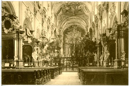 14376-Ossegg-1912-Hochaltar in der Stiftskirche-Brück & Sohn Kunstverlag