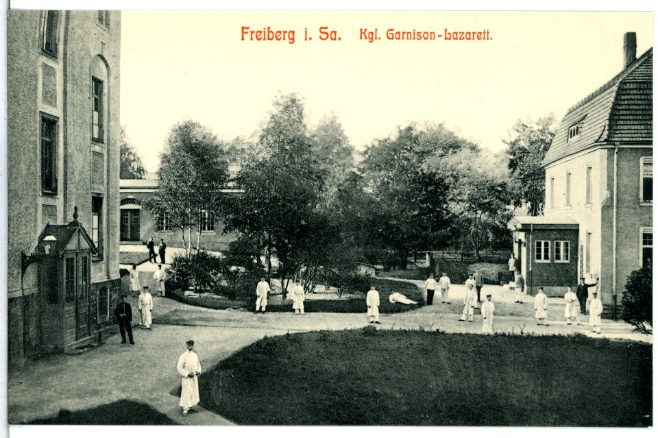 14061-Freiberg-1912-Garnison - Lazarett-Brück & Sohn Kunstverlag