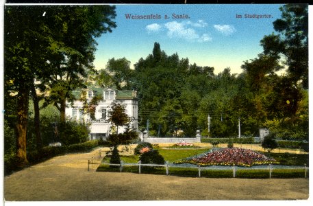 14092-Weißenfels-1912-Stadtgarten-Brück & Sohn Kunstverlag