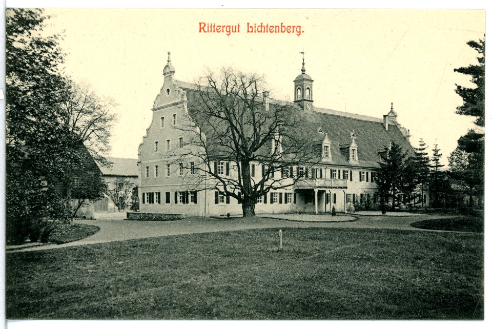 13602-Lichtenberg-1911-Rittergut - Herrenhaus-Brück & Sohn Kunstverlag