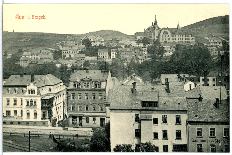 13570-Aue-1911-Blick auf Aue-Brück & Sohn Kunstverlag