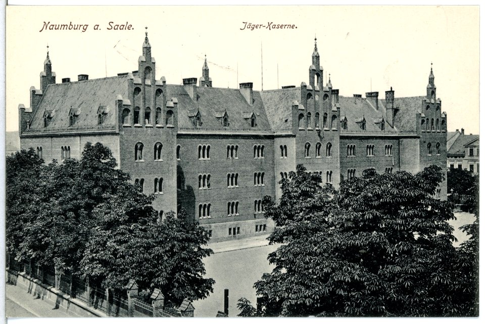 13876-Naumburg-1912-Kaserne des Magdeburger Jäger-Bataillon Nr. 4-Brück & Sohn Kunstverlag