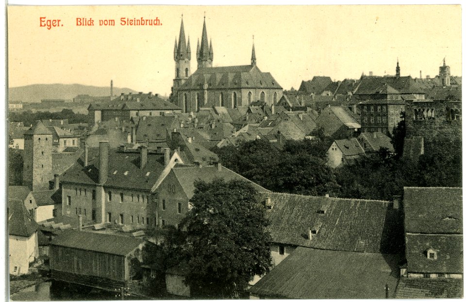 13788-Eger-1912-Blick vom Steinbruch-Brück & Sohn Kunstverlag