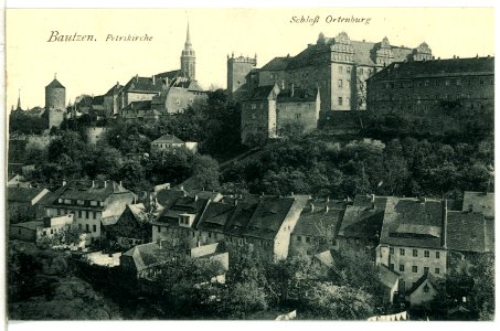 13585-Bautzen-1911-Petrikirche - Schloß Ortenburg-Brück & Sohn Kunstverlag
