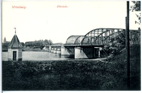 13991-Wittenberg-1912-Elbbrücke-Brück & Sohn Kunstverlag