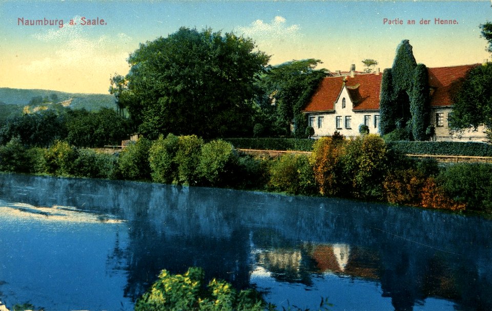 14100-Naumburg-1912-Partie an der Henne-Brück & Sohn Kunstverlag