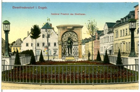 13492-Ehrenfriedersdorf-1911-Denkmal Friedrich des Streitbaren-Brück & Sohn Kunstverlag