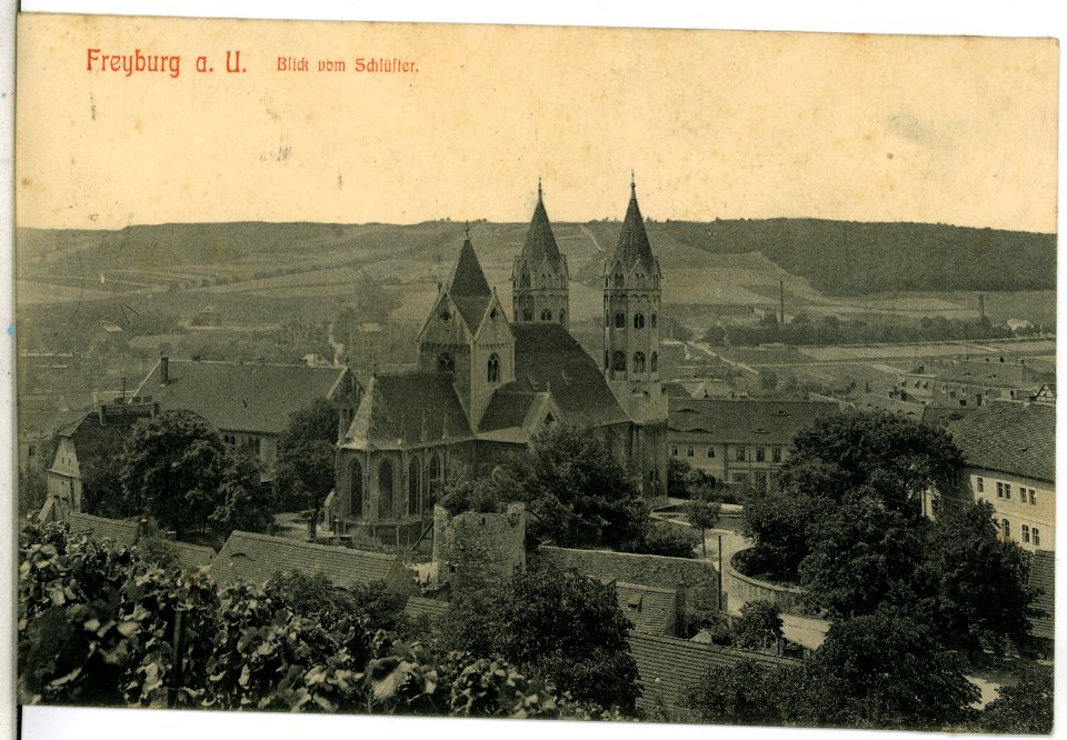 14145-Freyburg-1912-Blick von Schlüfter-Brück & Sohn Kunstverlag