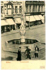 05273-Zittau-1904-Rolandbrunnen-Brück & Sohn Kunstverlag