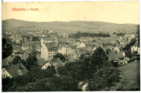 13887-Olbernhau-1912-Blick auf Olbernhau-Brück & Sohn Kunstverlag