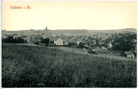 14042-Oederan-1912-Blick auf Oederan-Brück & Sohn Kunstverlag
