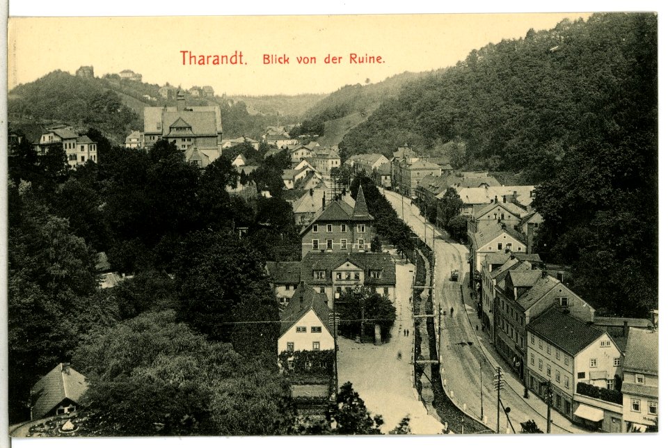 13611-Tharandt-1911-Blick von der Ruine-Brück & Sohn Kunstverlag