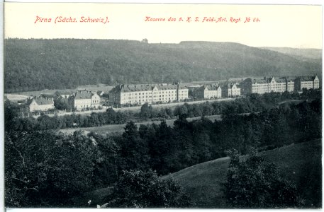 14059-Pirna-1912-Kaserne des 5. Feld-Artillerie-Regiments Nr. 64-Brück & Sohn Kunstverlag