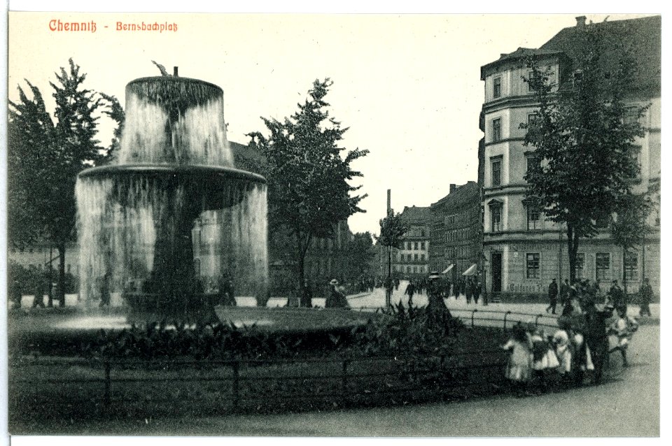 13529-Chemnitz-1911-Bernsbachplatz-Brück & Sohn Kunstverlag