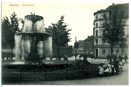 13529-Chemnitz-1911-Bernsbachplatz-Brück & Sohn Kunstverlag