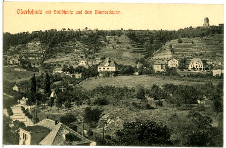 13798-Radebeul-1912-Hoflößnitz und Bismarckturm-Brück & Sohn Kunstverlag