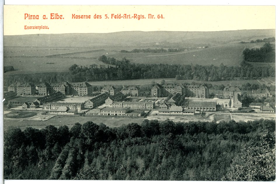 14060-Pirna-1912-Kaserne des 5. Feld-Artillerie-Regiments Nr. 64-Brück & Sohn Kunstverlag