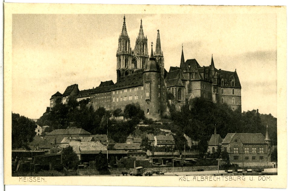 13629-Meißen-1911-Albrechtsburg und Dom - von der Elbe-Brück & Sohn Kunstverlag