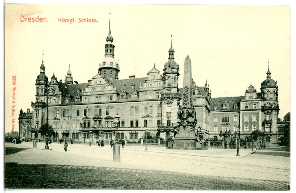 05299-Dresden-1904-Königliches Schloß-Brück & Sohn Kunstverlag