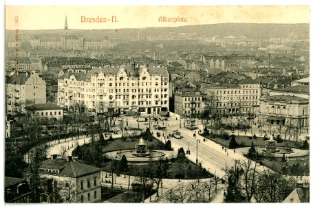 05307-Dresden-1904-Albertplatz und Neustadt-Brück & Sohn Kunstverlag