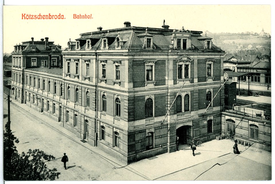 13441-Kötzschenbroda-1911-Bahnhof-Brück & Sohn Kunstverlag