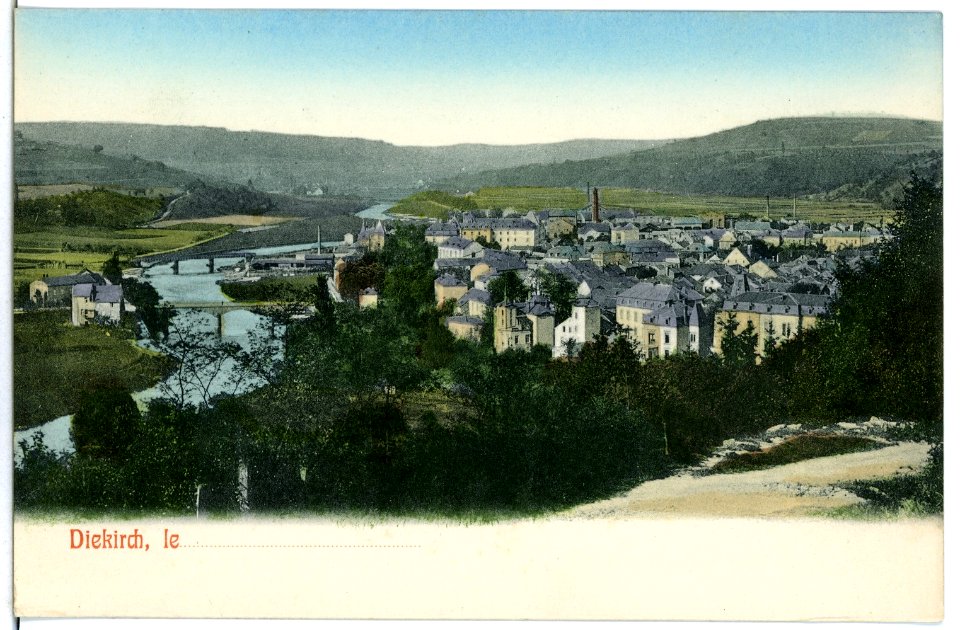 05267-Diekirch-1904-Blick auf Diekirch-Brück & Sohn Kunstverlag