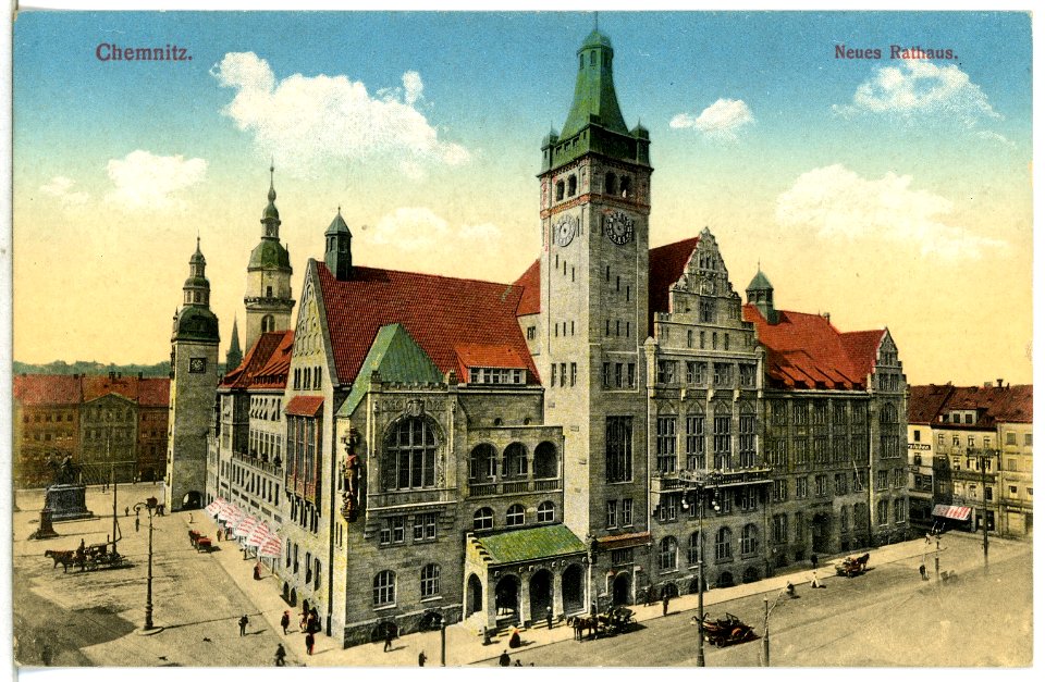 14351-Chemnitz-1912-Rathaus-Brück & Sohn Kunstverlag